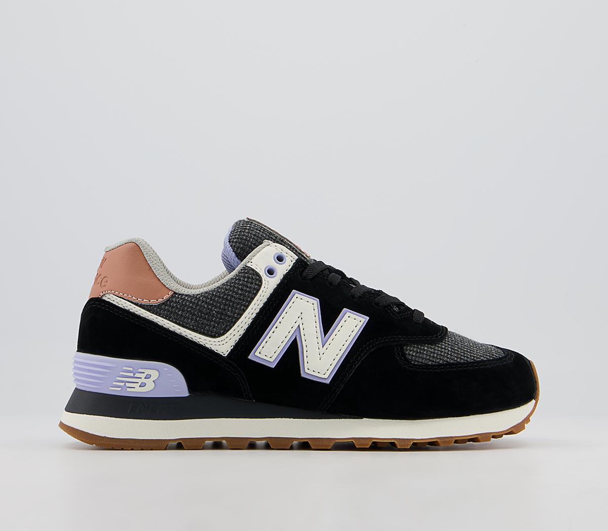 New balance 574 store purple black