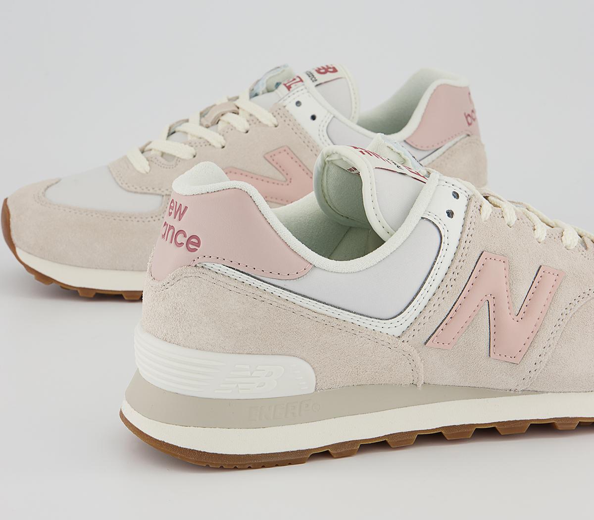 New Balance 574 Trainers New Balance 574 Trainers Off White Pink