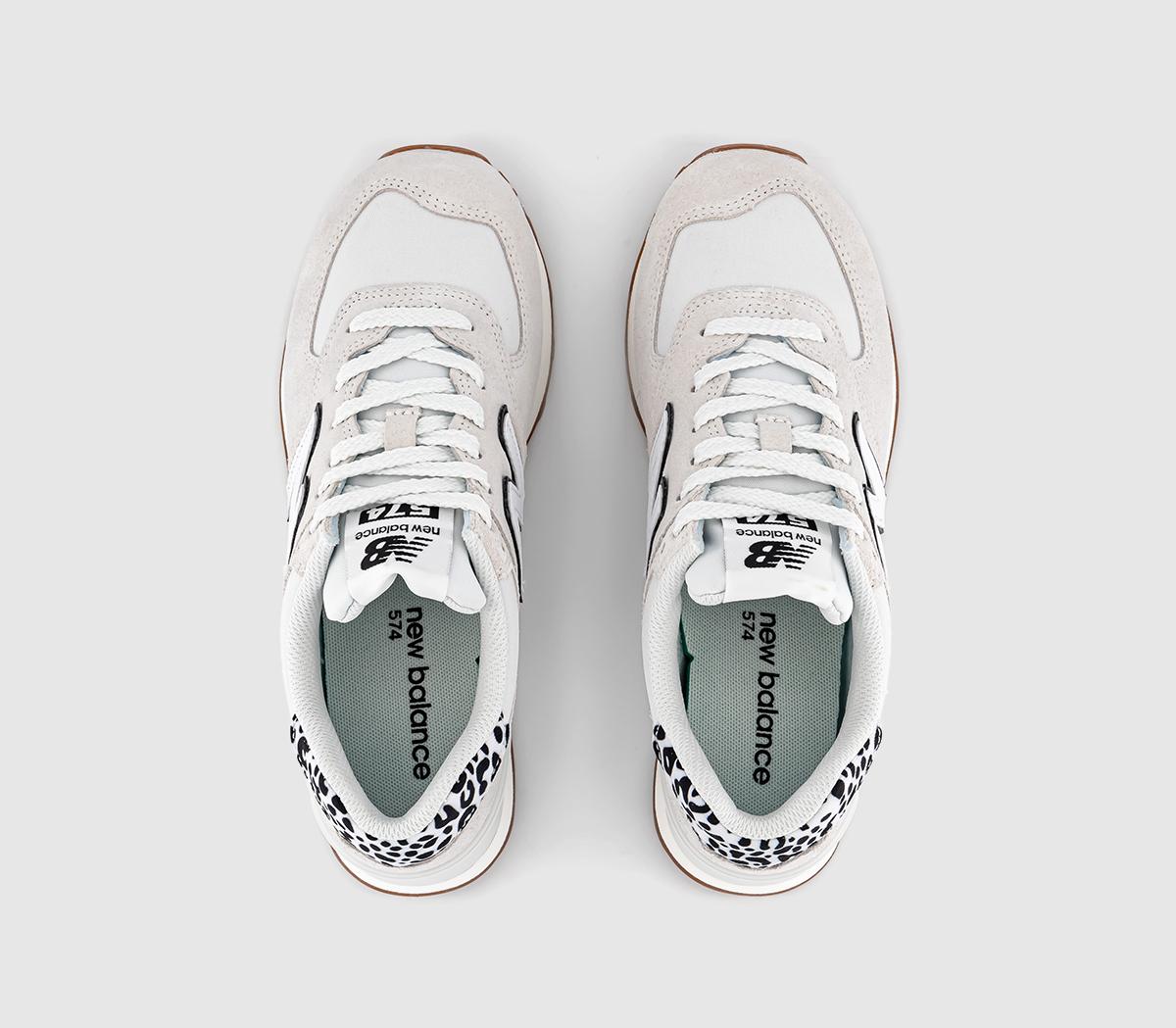 New Balance574 TrainersReflection Offwhite Animal Gum