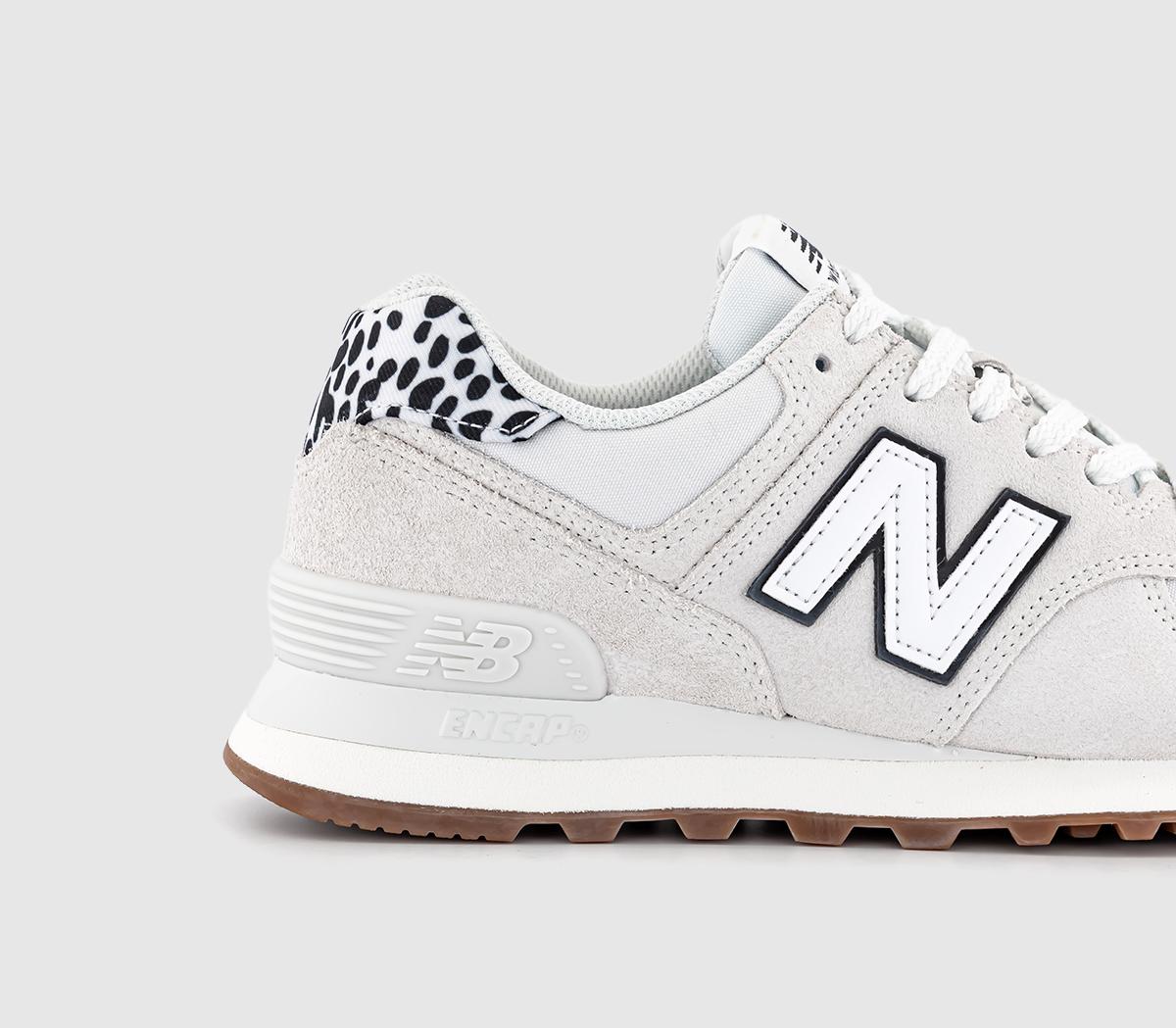 New Balance574 TrainersReflection Offwhite Animal Gum