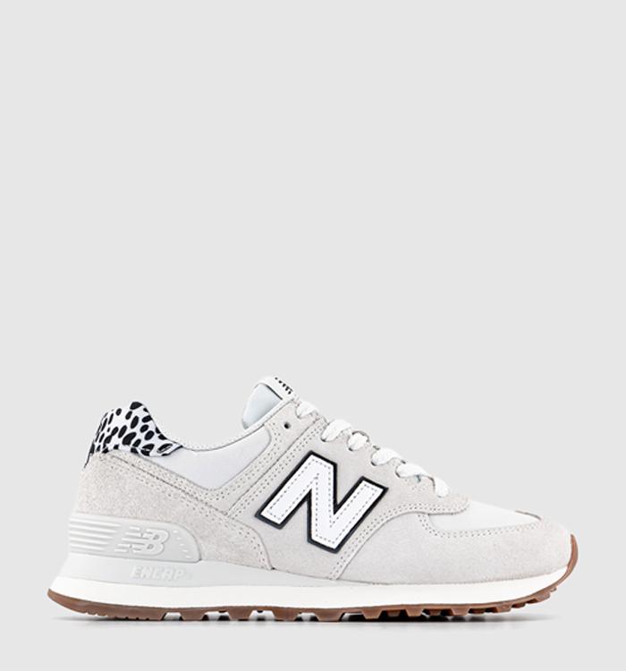 New Balance 574 Trainers Reflection Offwhite Animal Gum