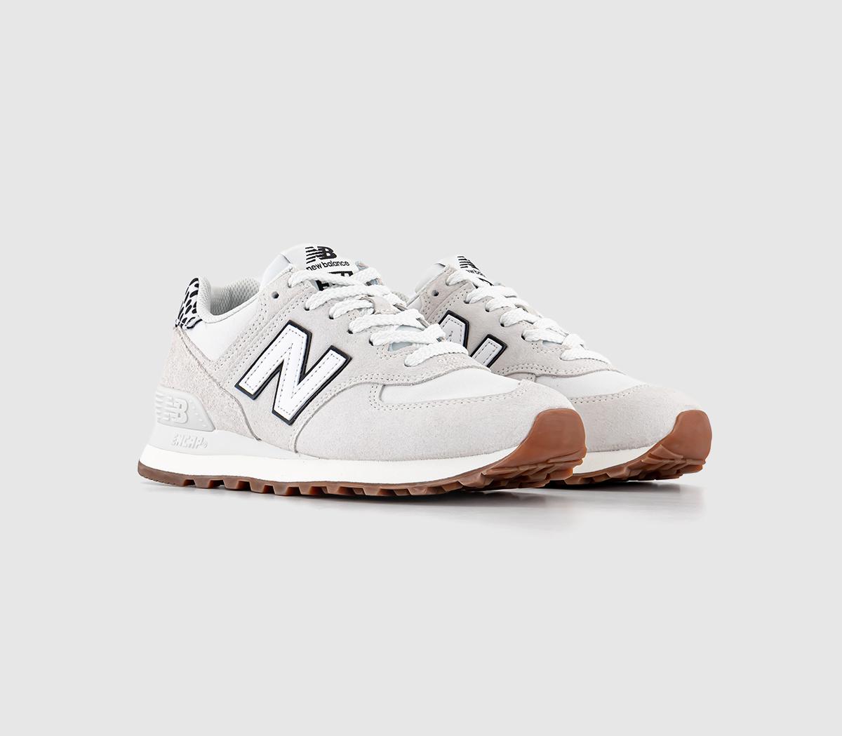 New Balance574 TrainersReflection Offwhite Animal Gum