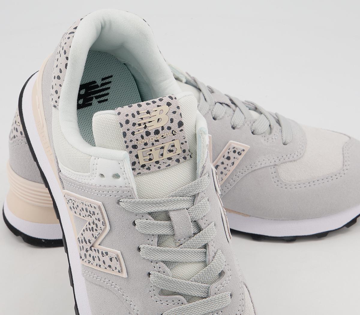 New Balance 574 Trainers Grey Animal Women's Trainers