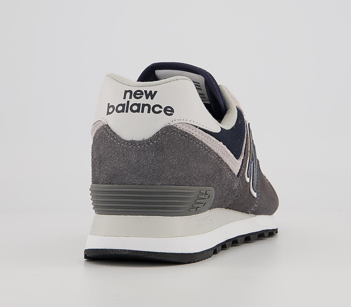 New Balance 574 Trainers New Balance 574 Trainers Dark Grey Navy Silver