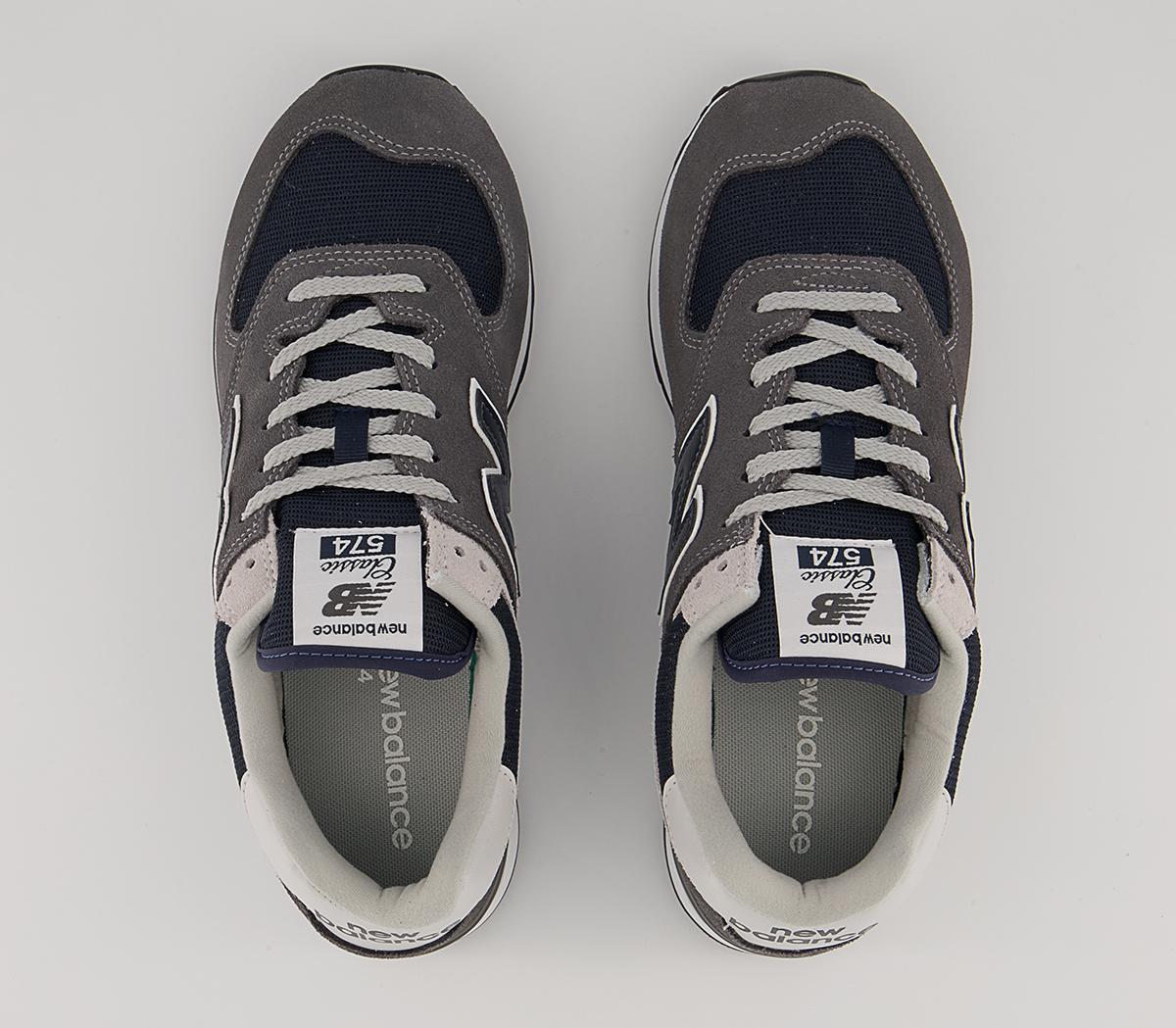New Balance 574 Trainers New Balance 574 Trainers Dark Grey Navy Silver