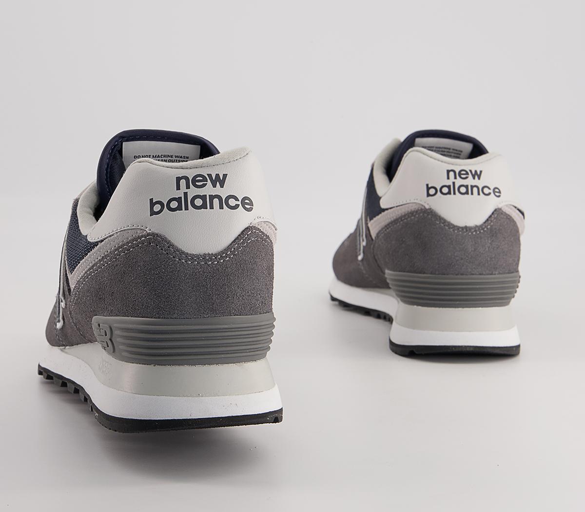 New Balance 574 Trainers New Balance 574 Trainers Dark Grey Navy Silver