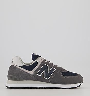 black grey and white new balance 574