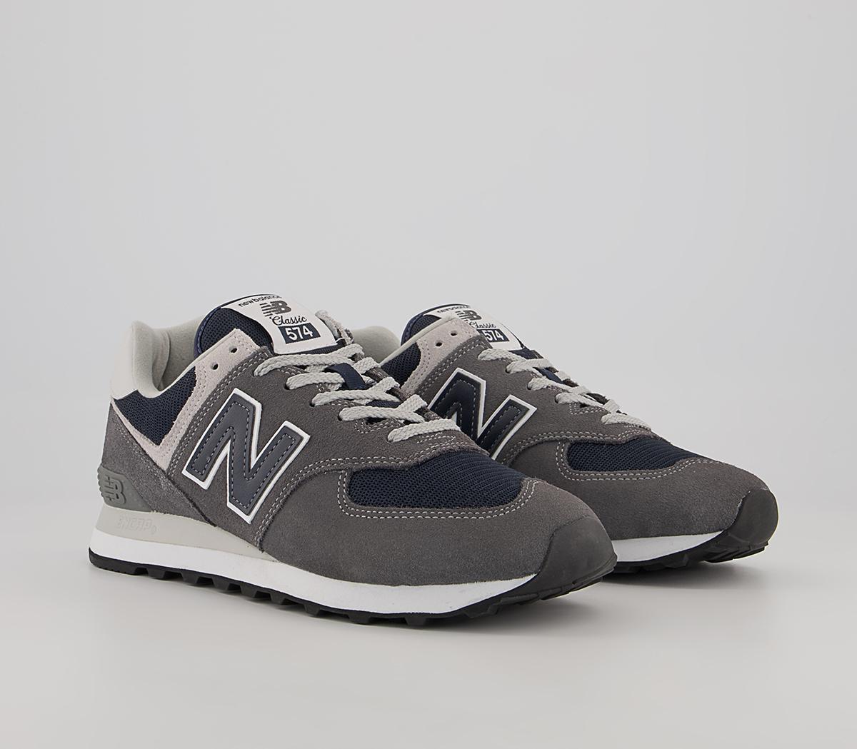 New Balance 574 Trainers New Balance 574 Trainers Dark Grey Navy Silver