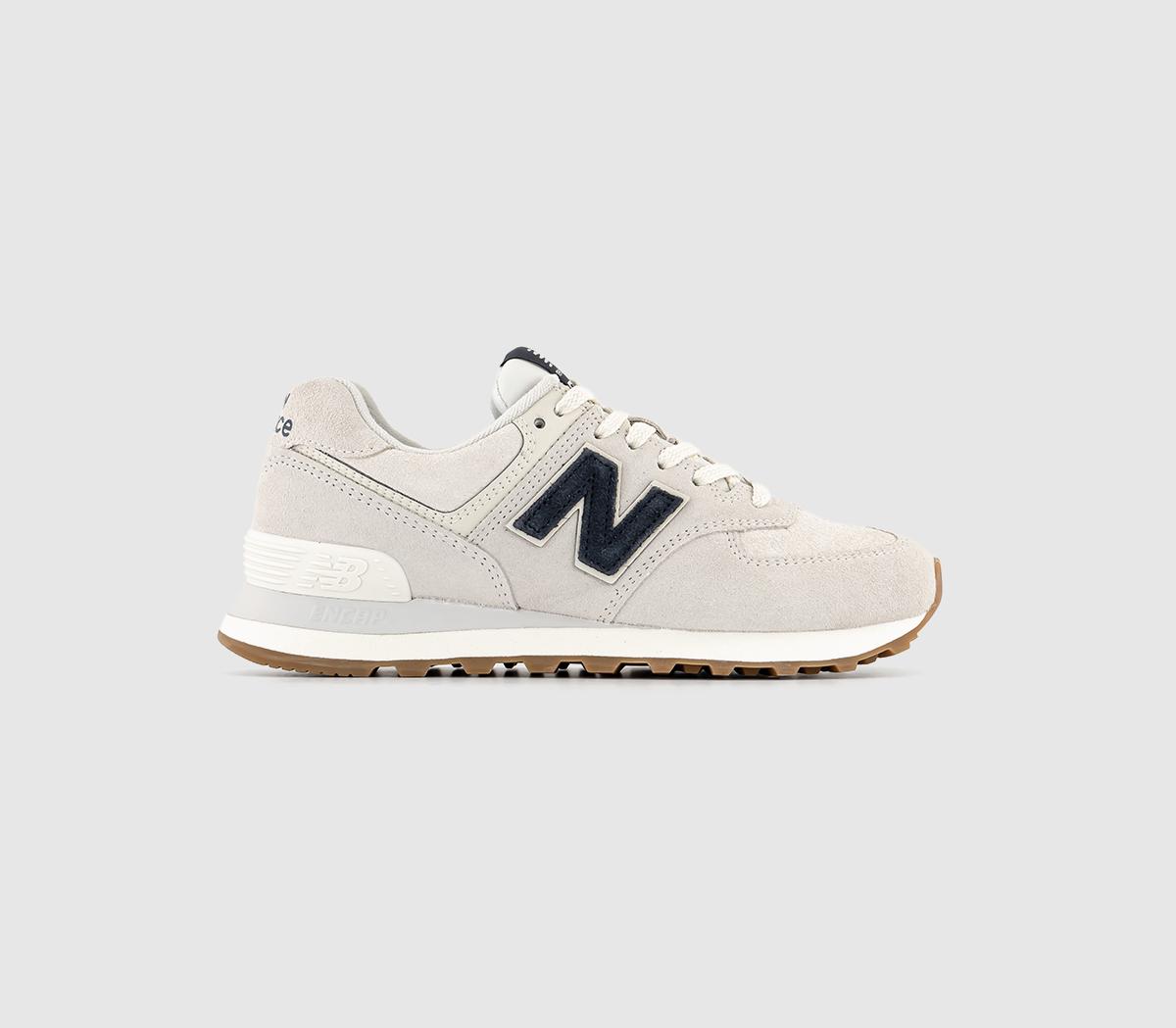 New Balance 574 Trainers Reflection Grey Navy - Men's Trainers