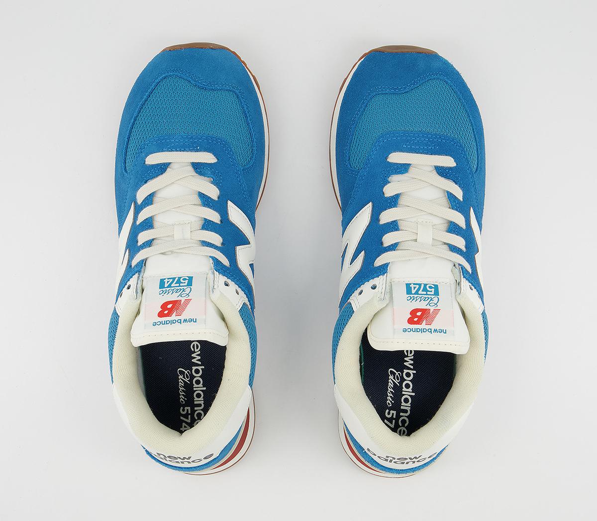 New Balance 574 Trainers New Balance 574 Trainers Blue White Red