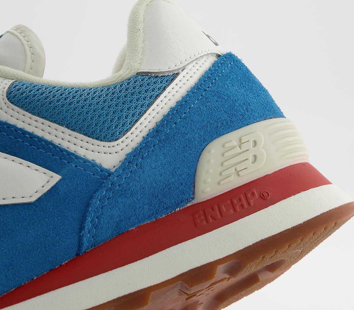 New Balance 574 Trainers New Balance 574 Trainers Blue White Red