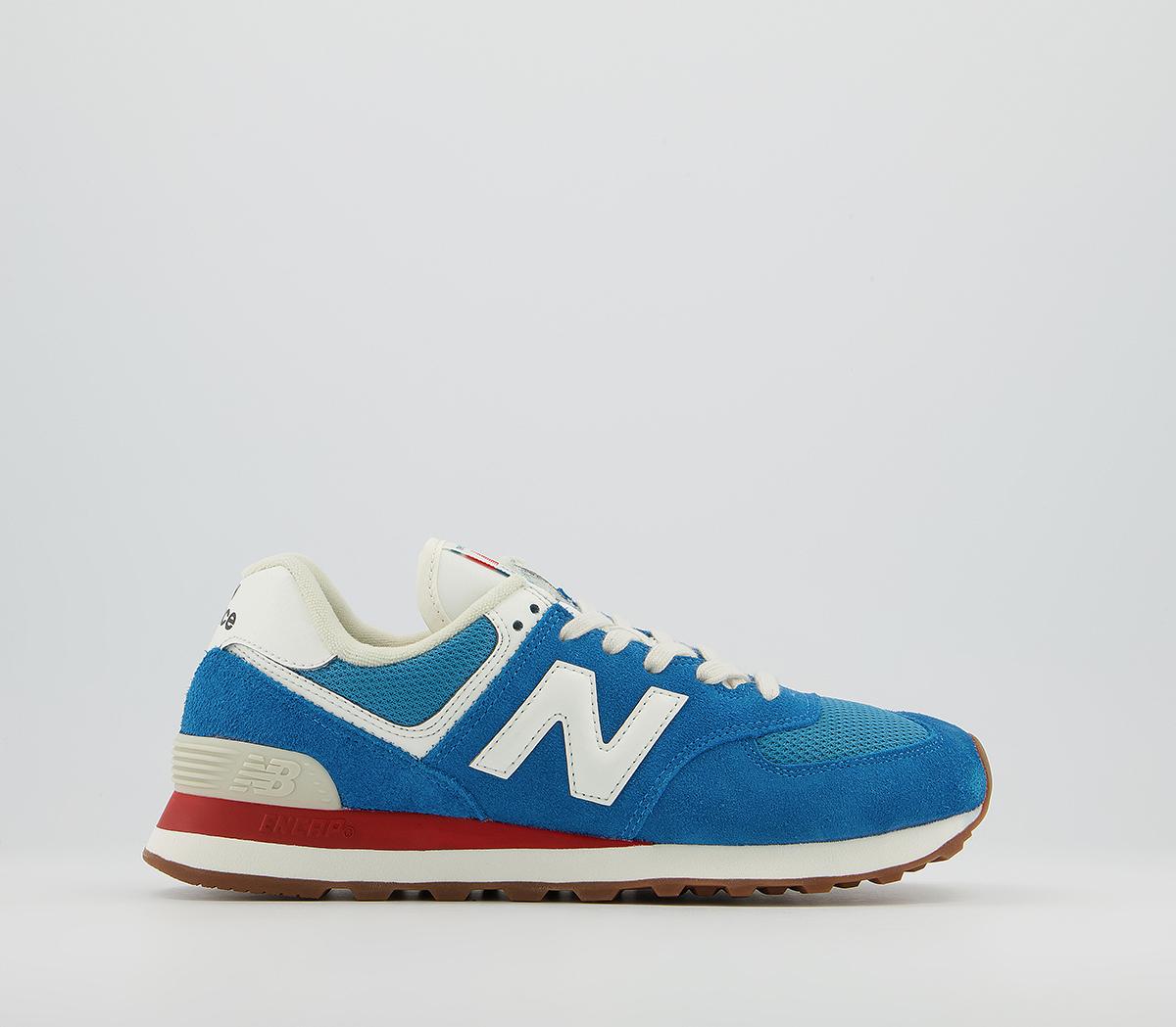 New Balance574 TrainersBlue White Red