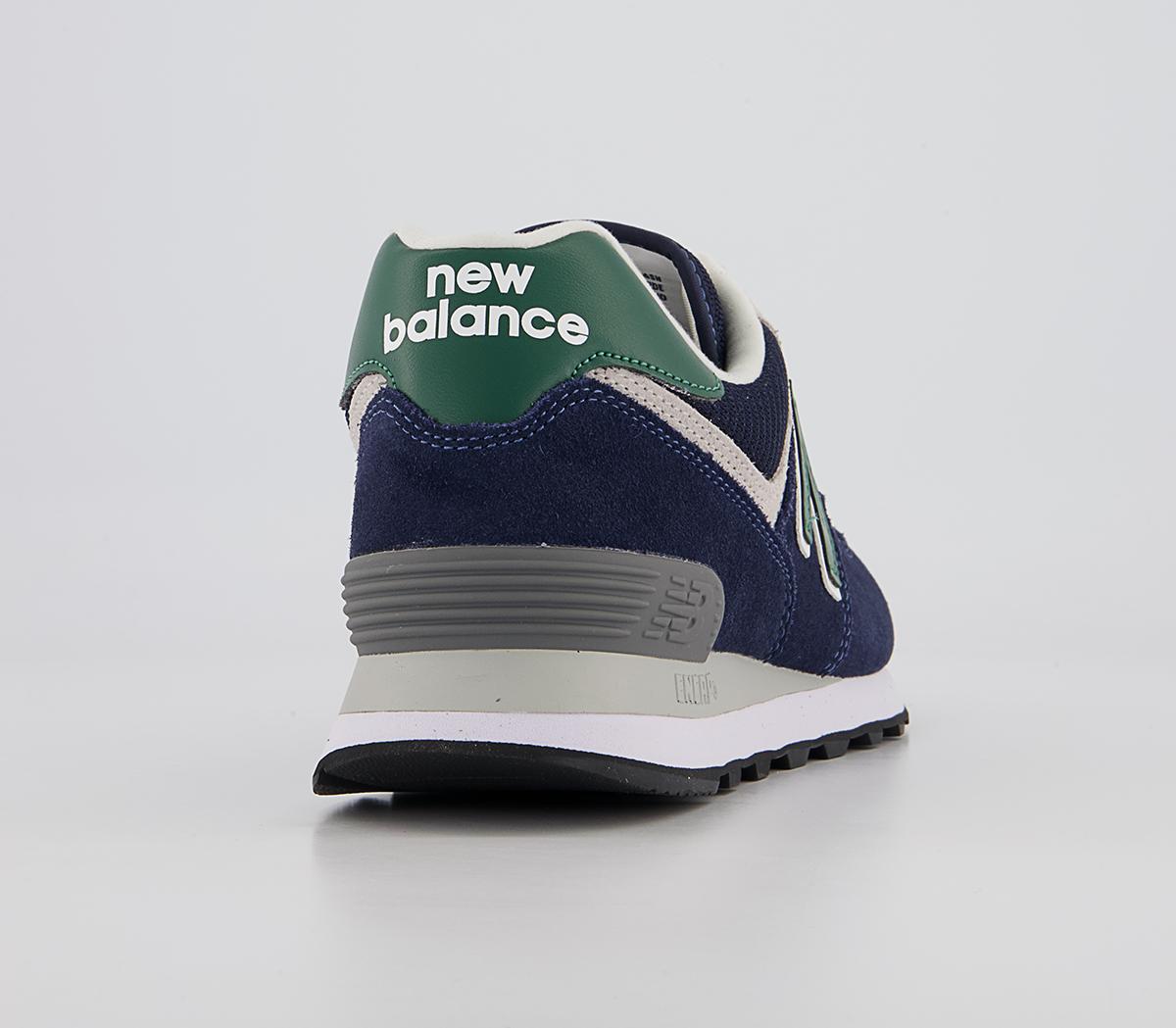 New Balance 574 Trainers New Balance 574 Trainers Navy Green White Grey