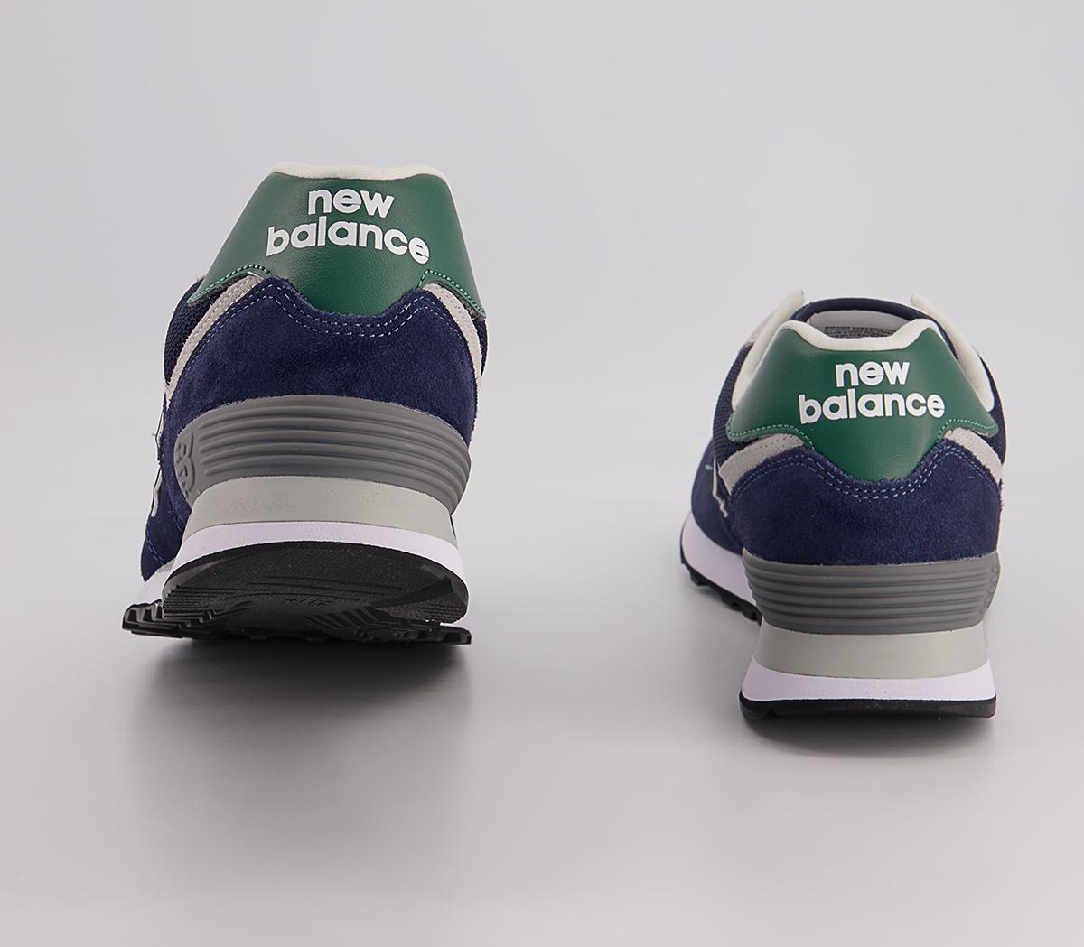 New Balance 574 Trainers New Balance 574 Trainers Navy Green White Grey