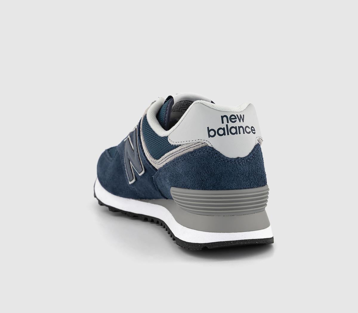 New Balance574 Trainers Navy Grey Green Leaf