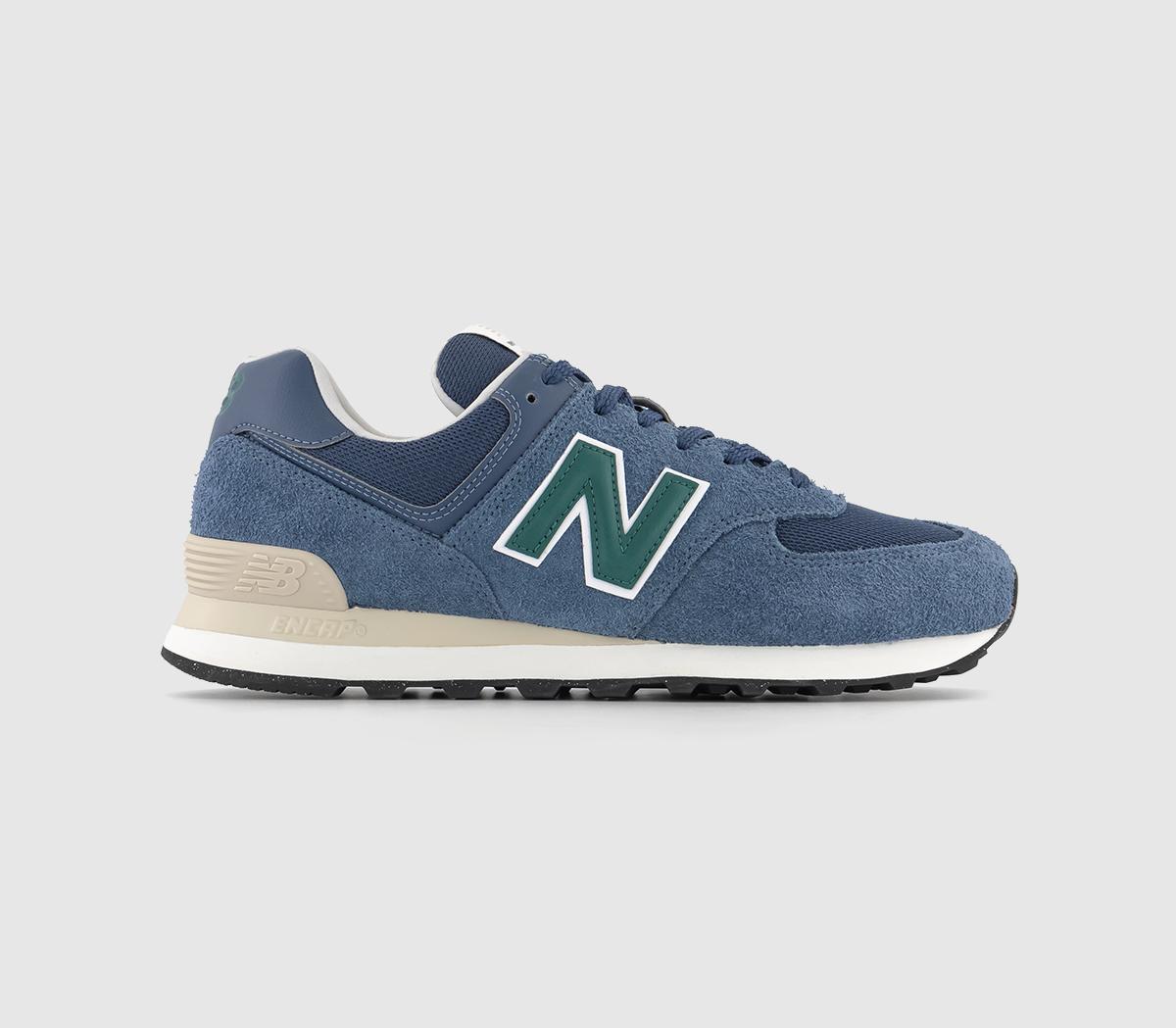 New balance 574 hot sale smoke blue