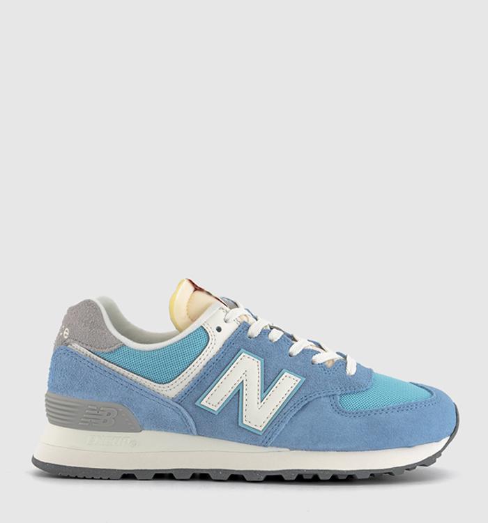 New Balance 574 Trainers Blue Laguna Sea Salt