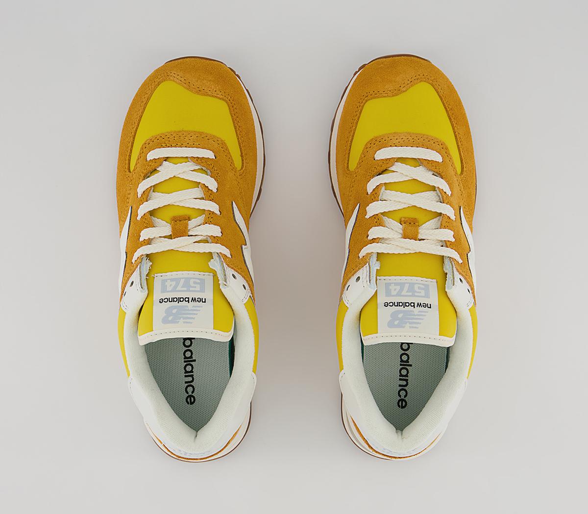 New Balance 574 Trainers New Balance 574 Trainers Yellow White