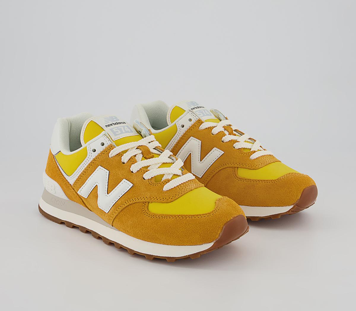 New Balance 574 Trainers New Balance 574 Trainers Yellow White