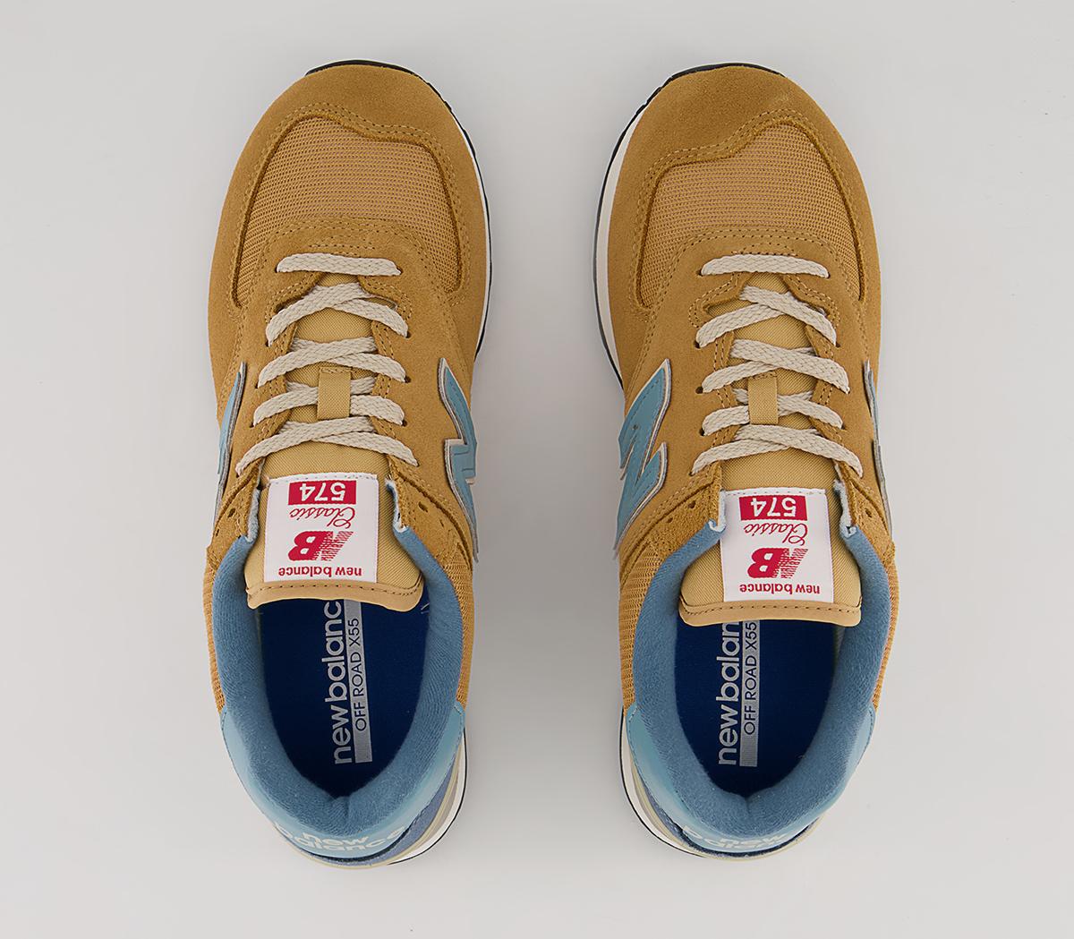 New Balance 574 Trainers New Balance 574 Trainers Tan Blue White Black