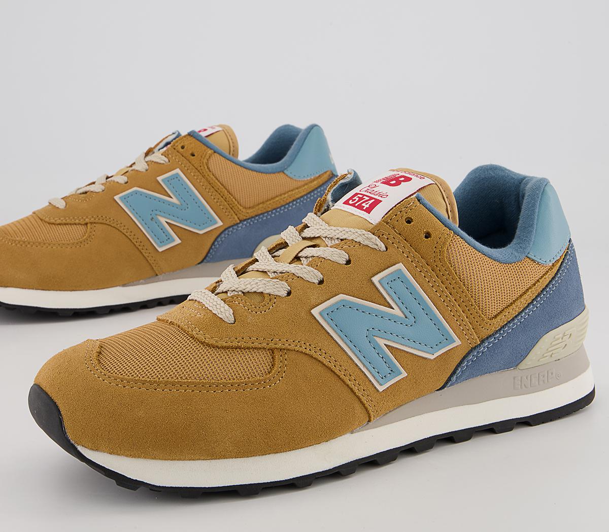 New Balance 574 Trainers New Balance 574 Trainers Tan Blue White Black
