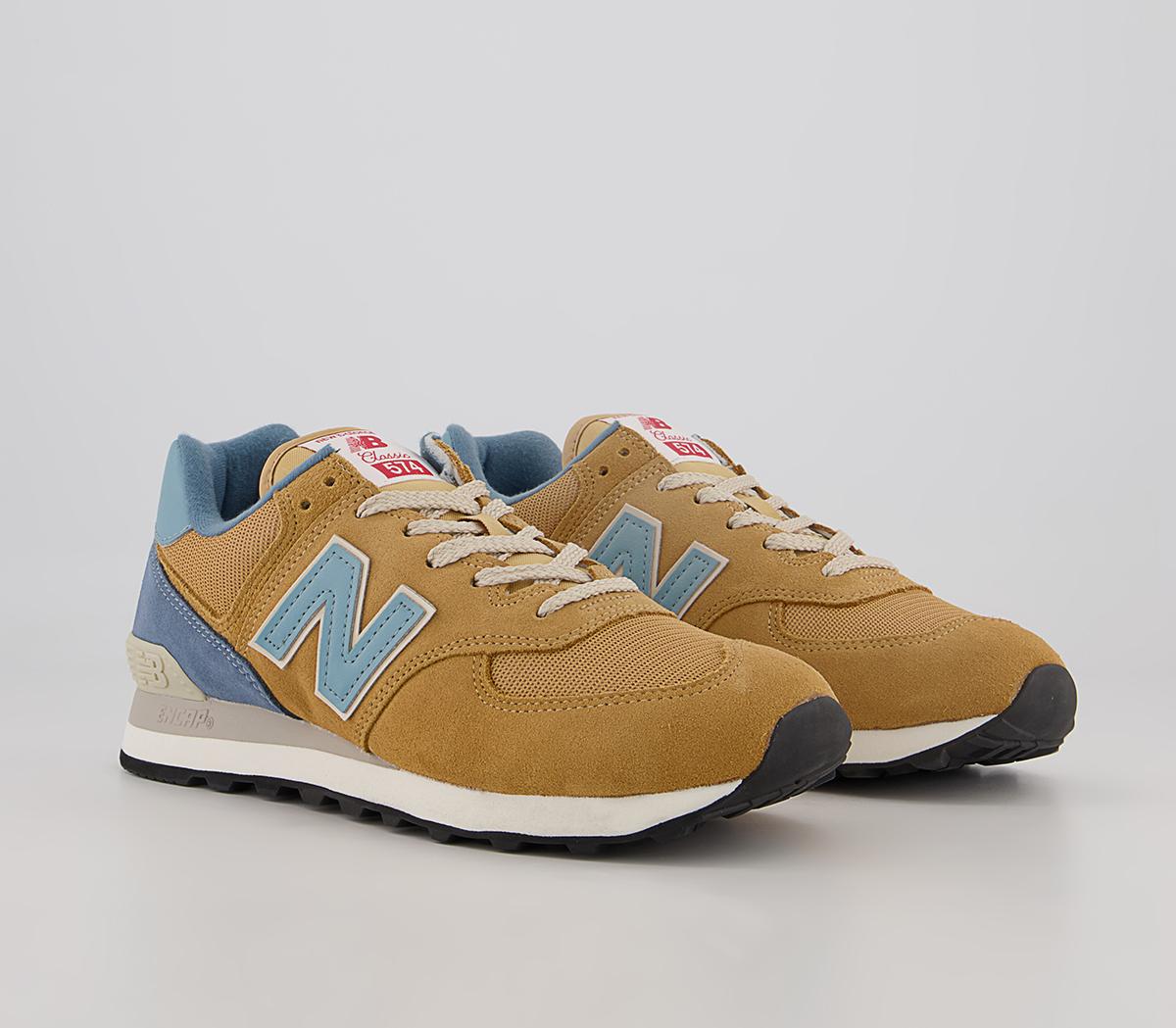 New Balance 574 Trainers New Balance 574 Trainers Tan Blue White Black
