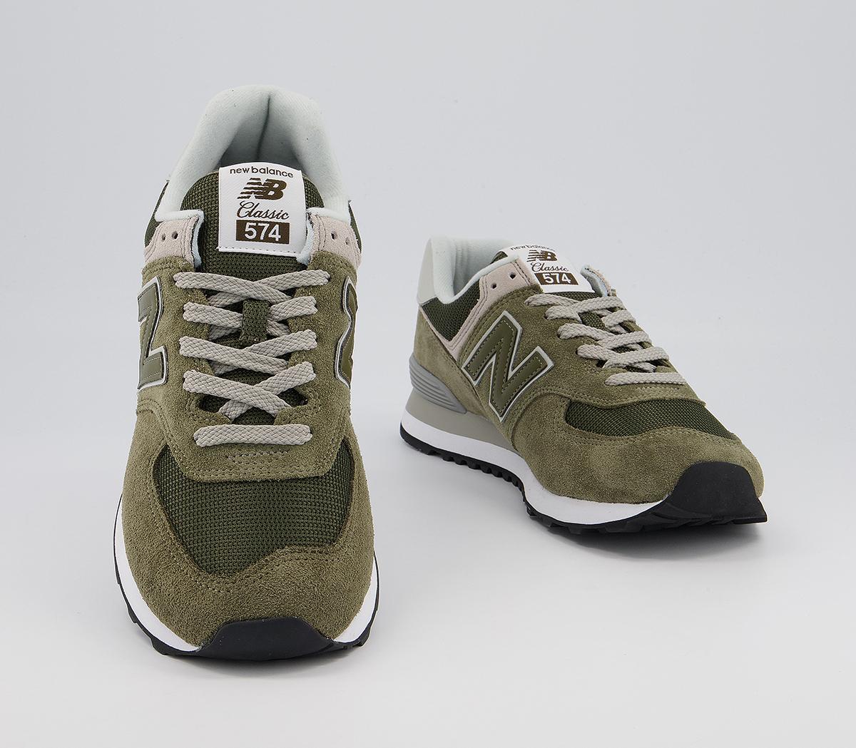 New Balance 574 Trainers Khaki - New Balance 574