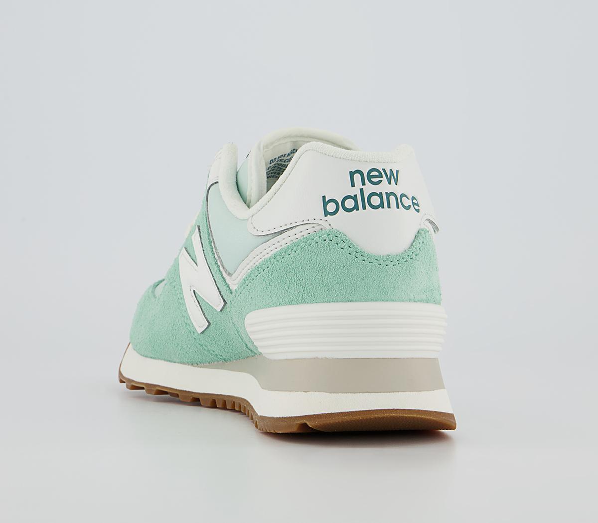 New Balance 574 Trainers New Balance 574 Trainers Mint White