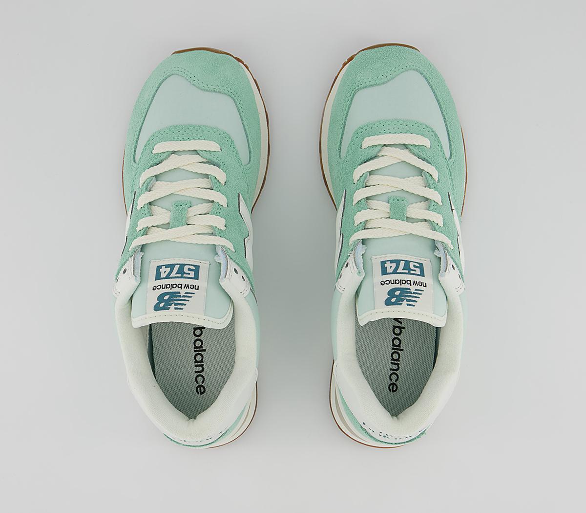 New Balance 574 Trainers New Balance 574 Trainers Mint White