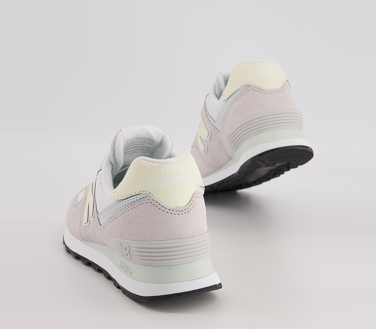 New Balance 574 Trainers New Balance 574 Trainers Pastel Mint Lilac White Black