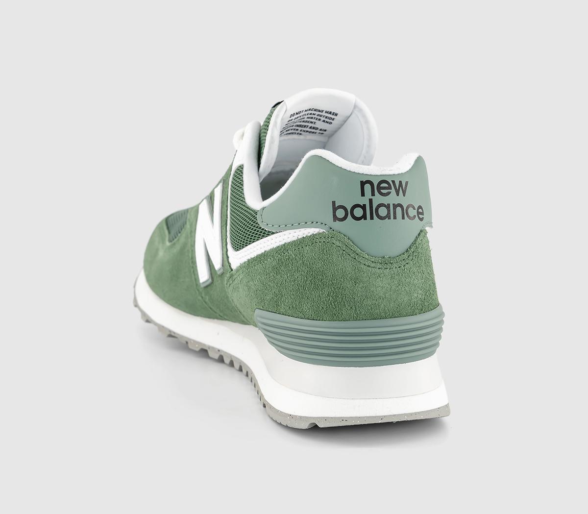 New Balance 574 Trainers New Balance 574 Trainers Alpine Green White