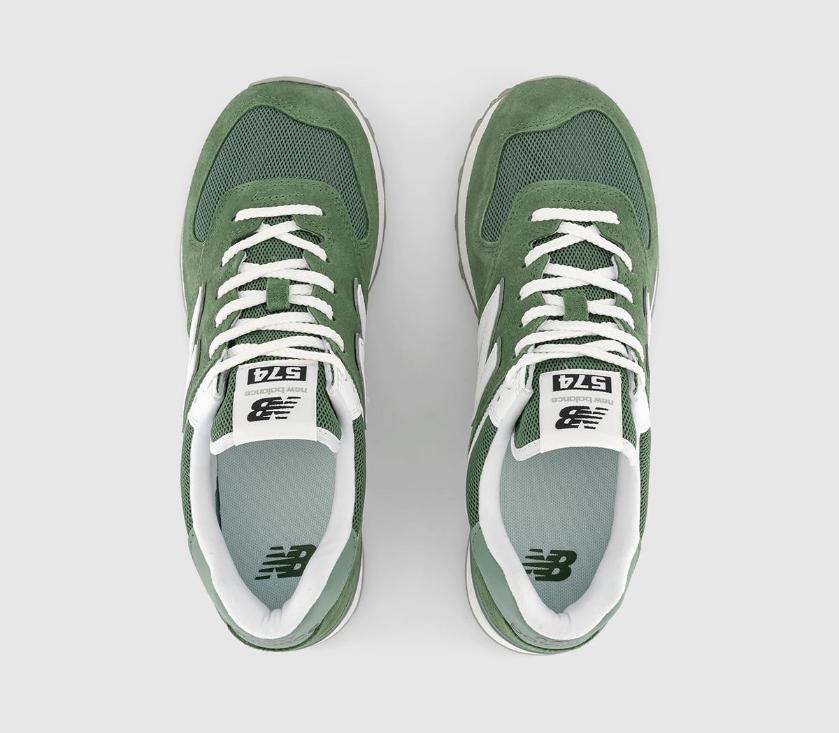 New Balance 574 Trainers New Balance 574 Trainers Alpine Green White