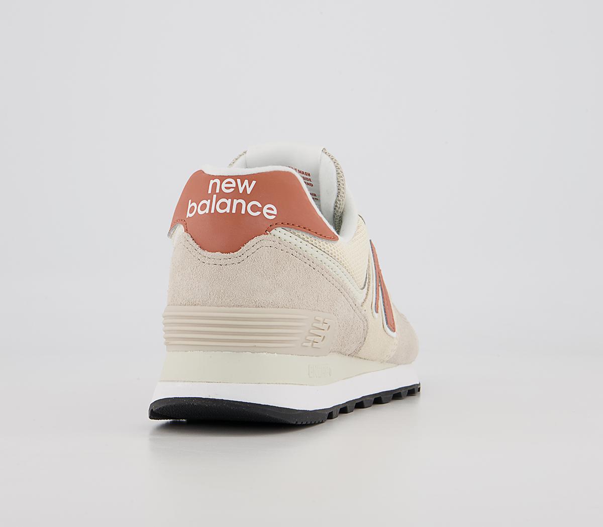 New Balance 574 Trainers New Balance 574 Trainers Pink Peach White Black