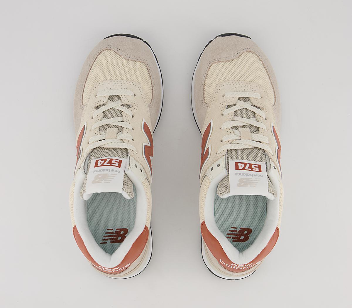 New Balance 574 Trainers New Balance 574 Trainers Pink Peach White Black
