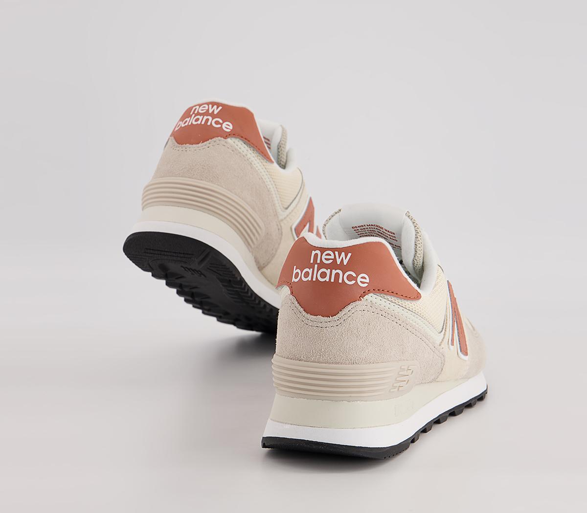 New Balance 574 Trainers New Balance 574 Trainers Pink Peach White Black