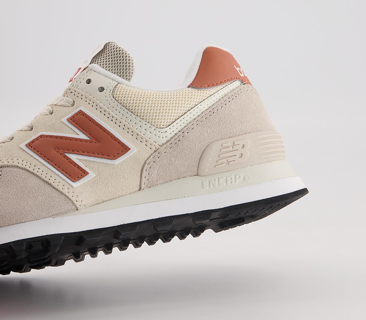 New Balance 574 Trainers New Balance 574 Trainers Pink Peach White Black