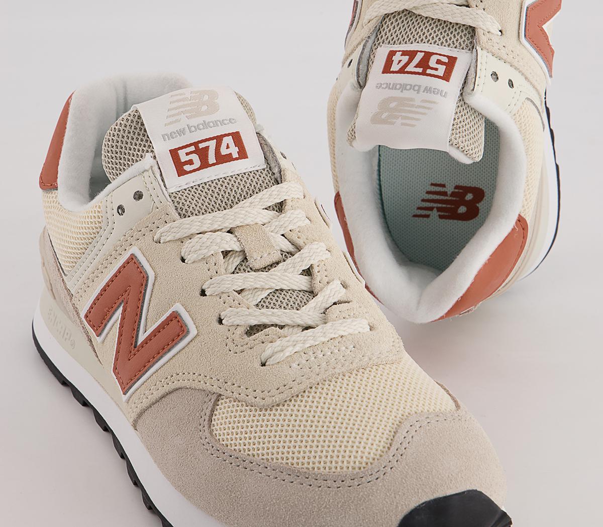 New Balance 574 Trainers New Balance 574 Trainers Pink Peach White Black