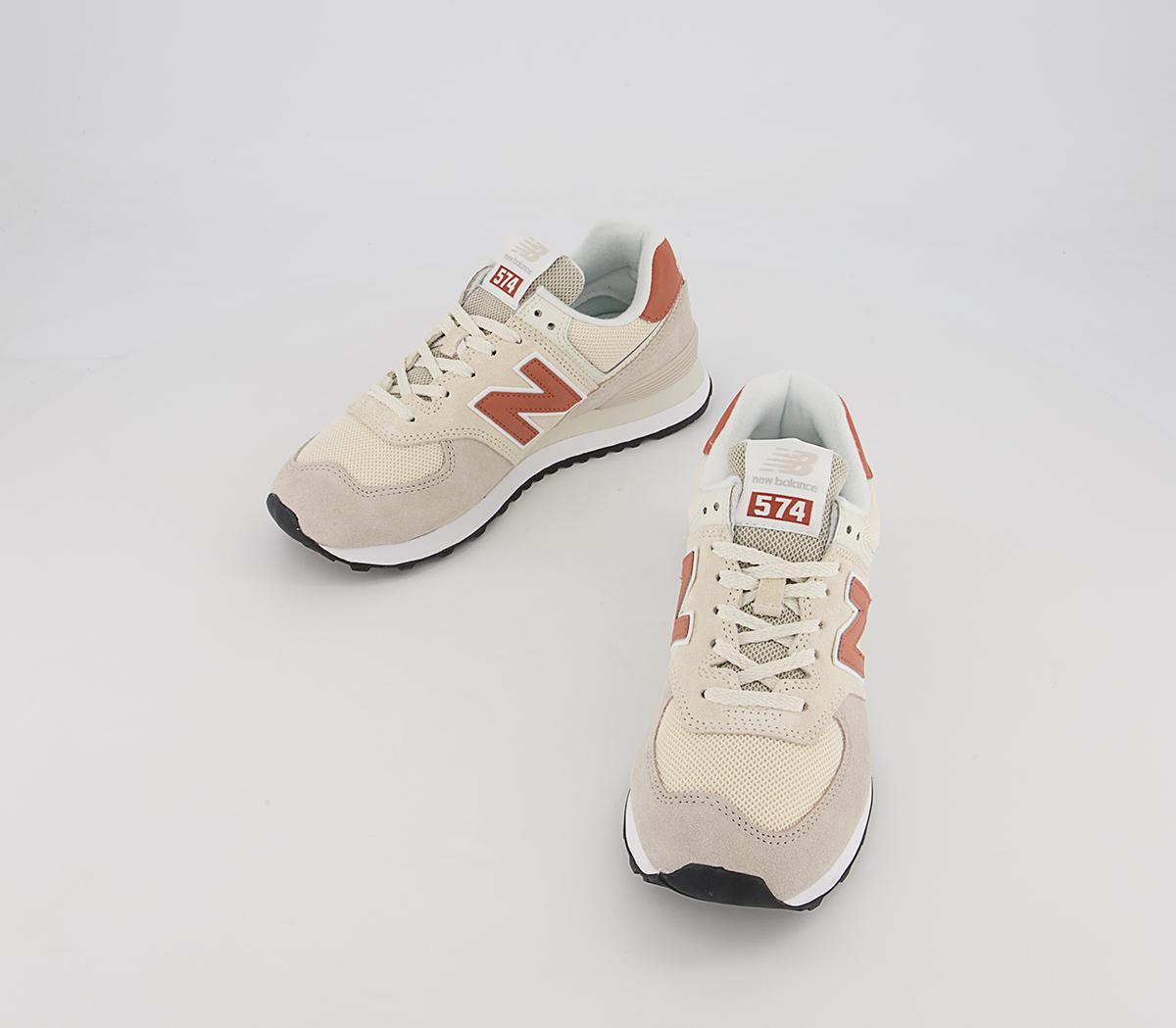 New Balance 574 Trainers New Balance 574 Trainers Pink Peach White Black