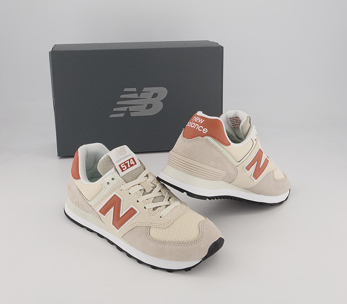 New Balance 574 Trainers New Balance 574 Trainers Pink Peach White Black