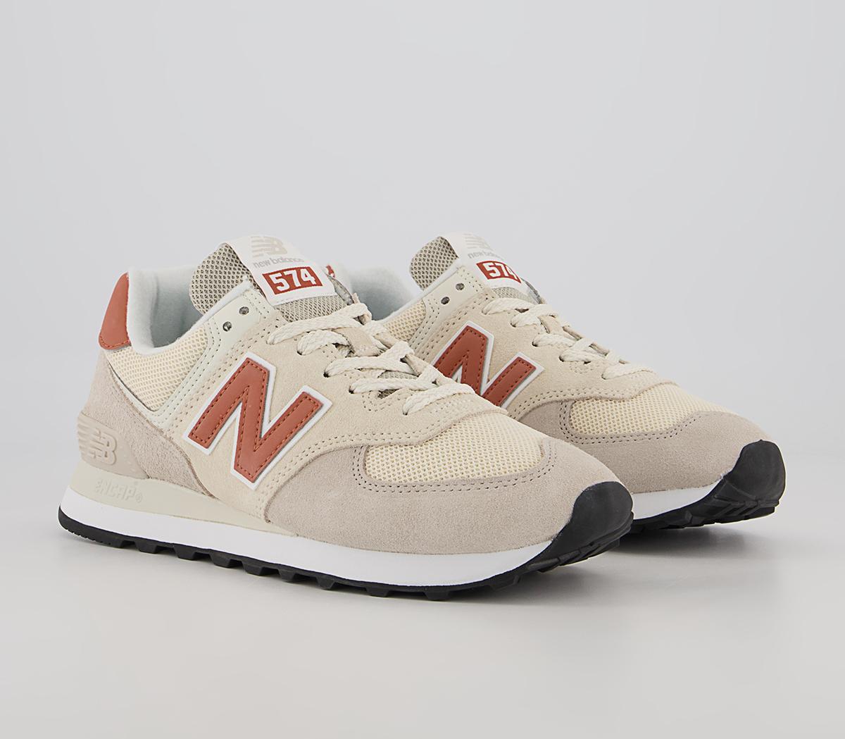 New Balance 574 Trainers New Balance 574 Trainers Pink Peach White Black