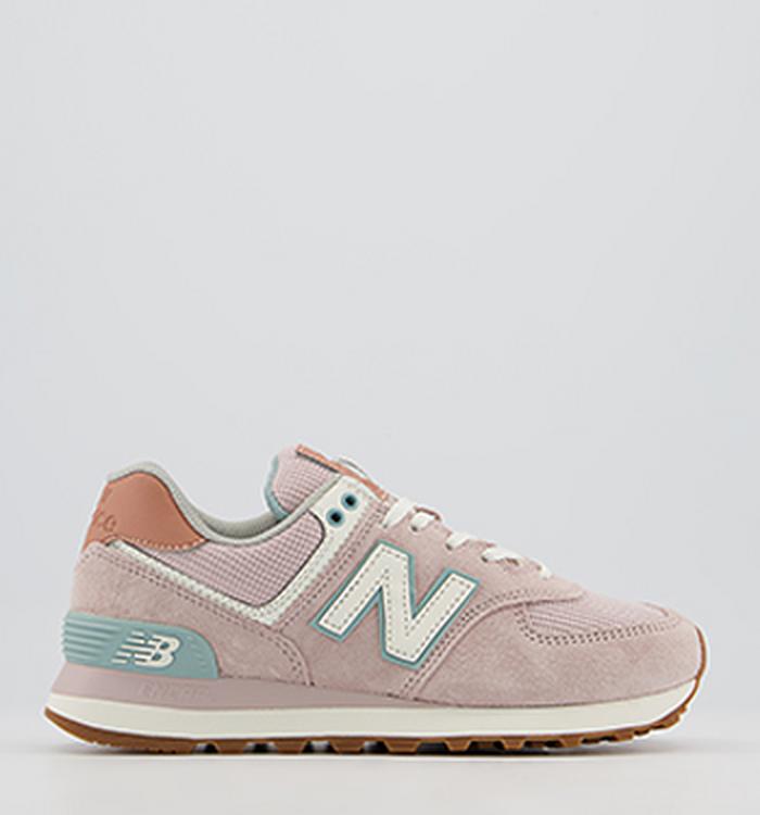 New Balance 574 Trainers Space Pink Faded Mahogany