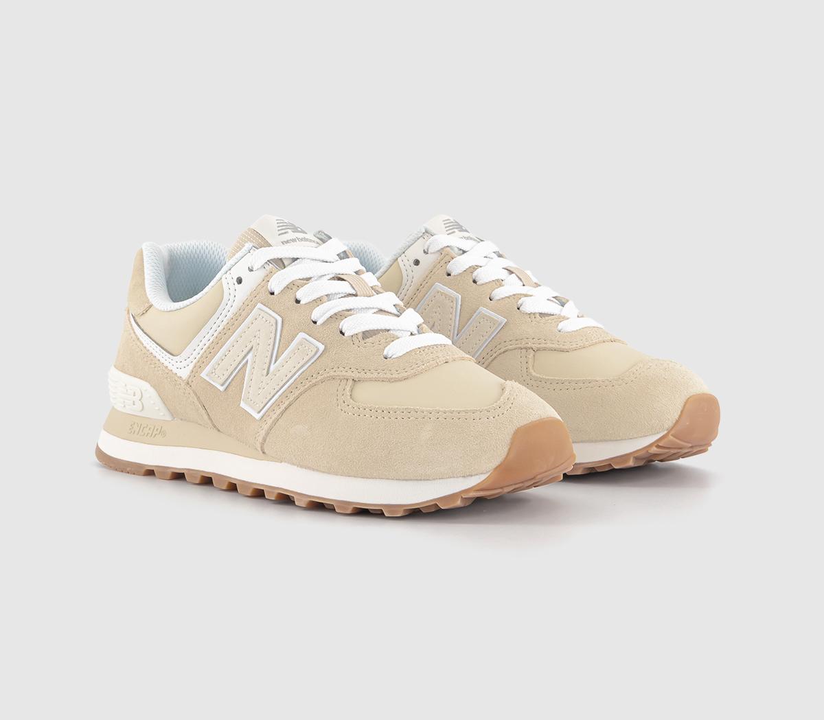 New Balance Womens 574 Trainers Sandstone Natural, 4.5