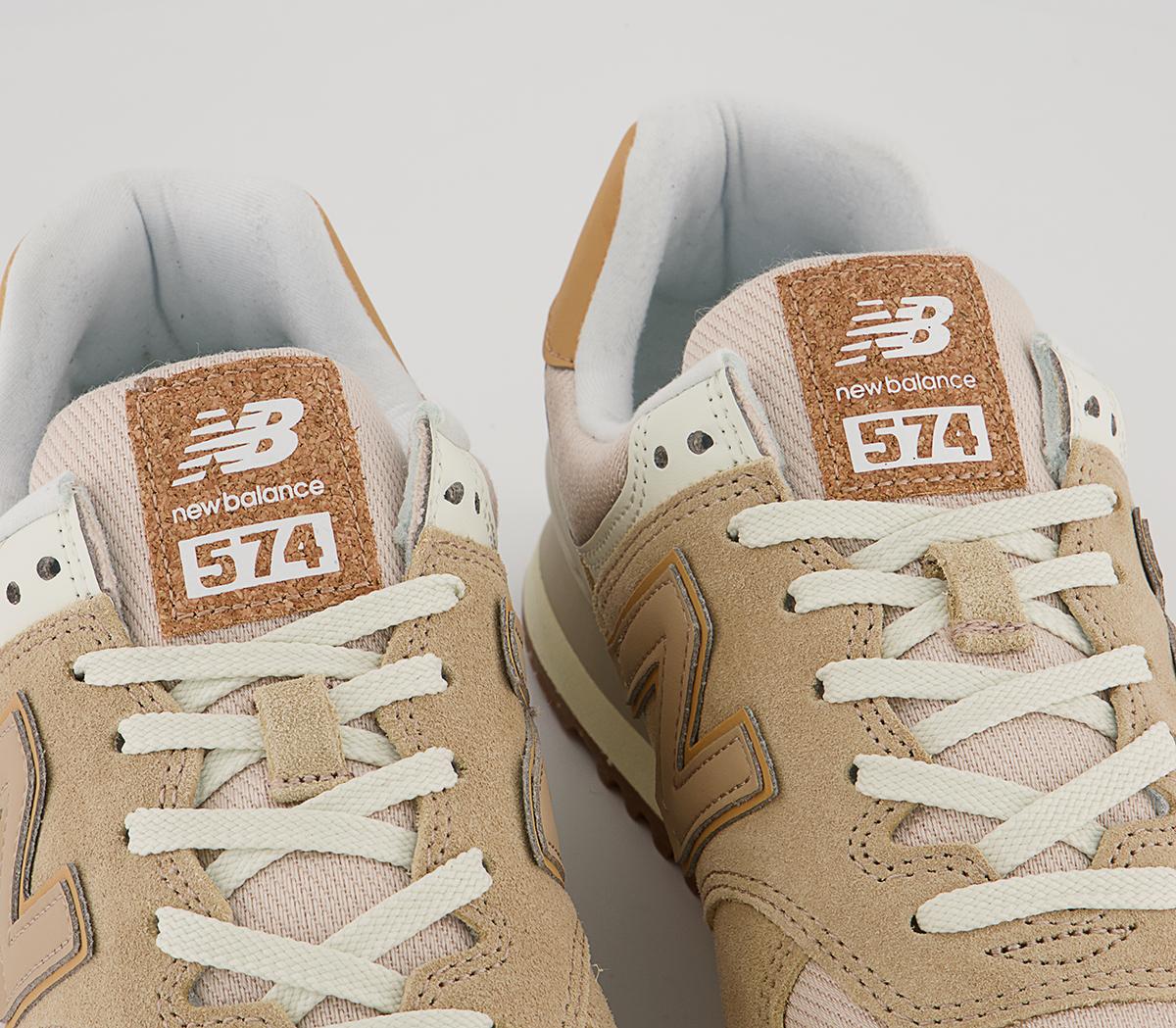 New Balance 574 Trainers New Balance 574 Trainers Incense Beige Gum