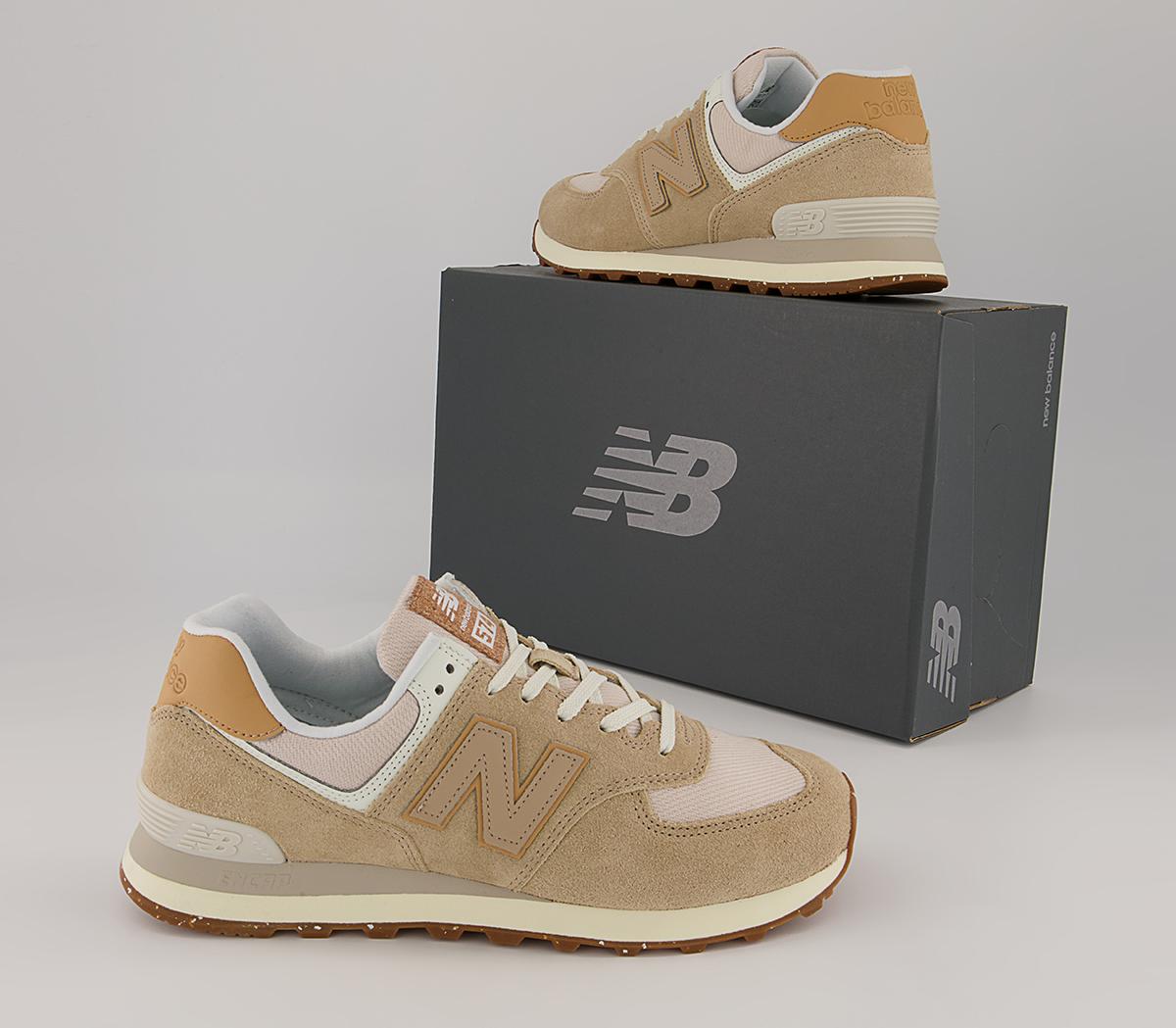 New Balance 574 Trainers New Balance 574 Trainers Incense Beige Gum