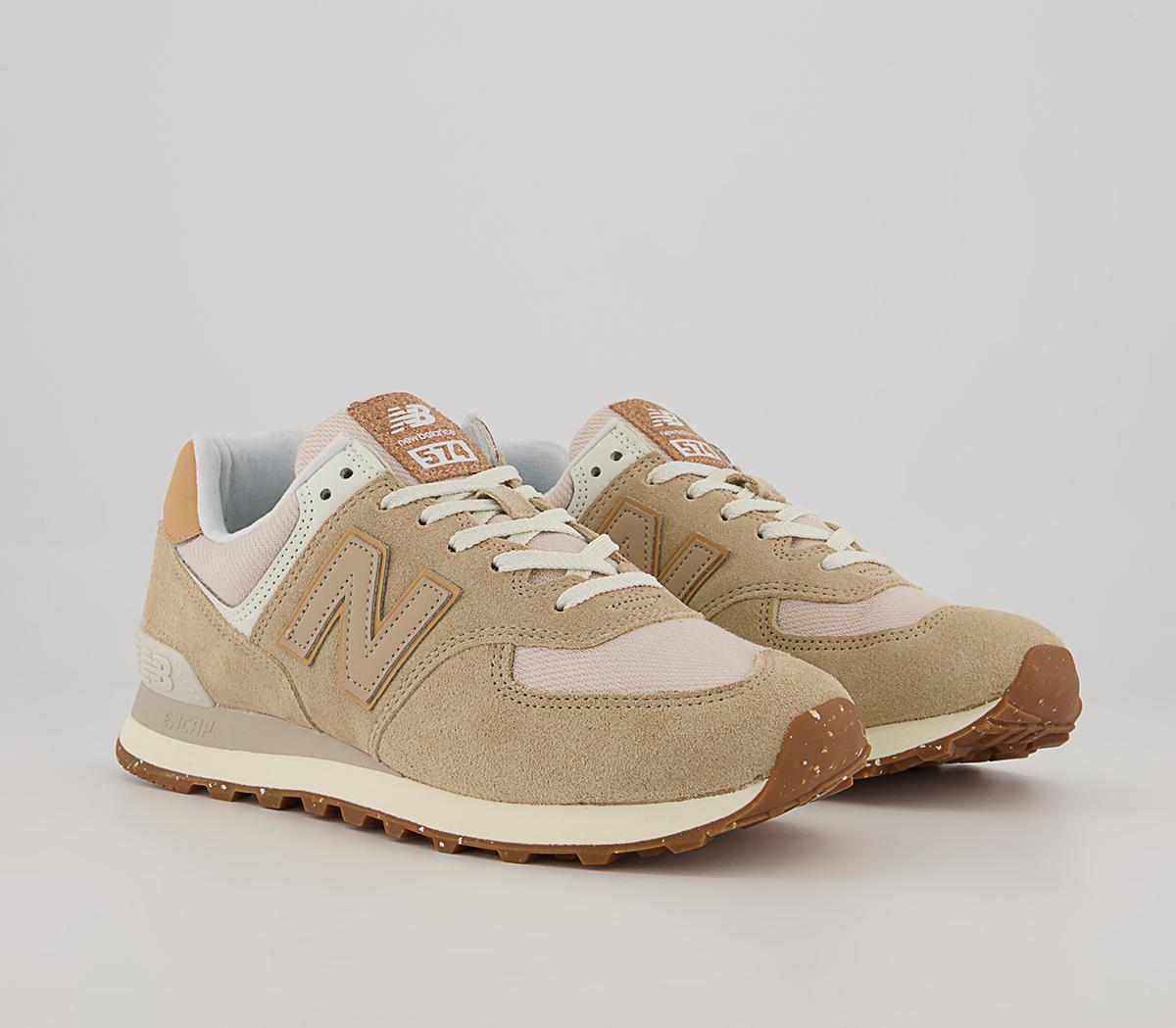 New Balance 574 Trainers New Balance 574 Trainers Incense Beige Gum
