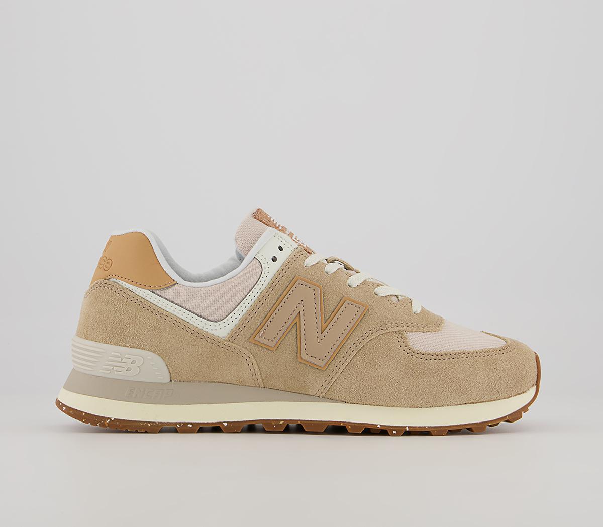 new balance 574 trainers in beige