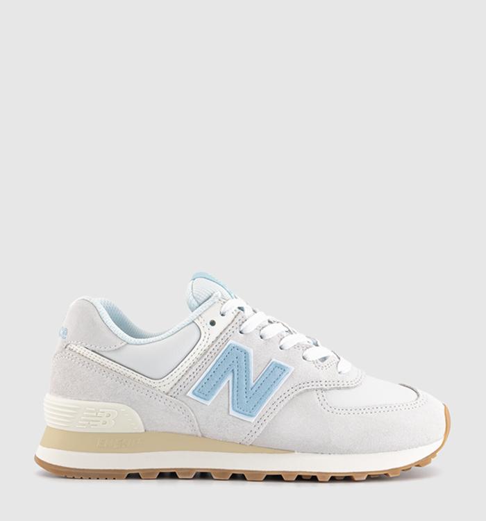 New balance 574 light sales cliff grey with vintage indigo