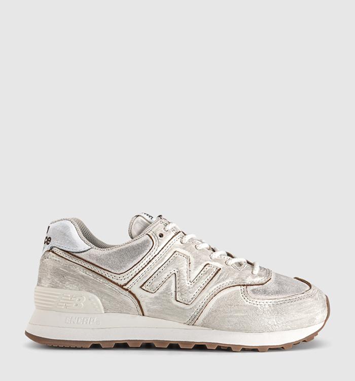 New Balance 574 Trainers Sea Salt Breakfast Tea