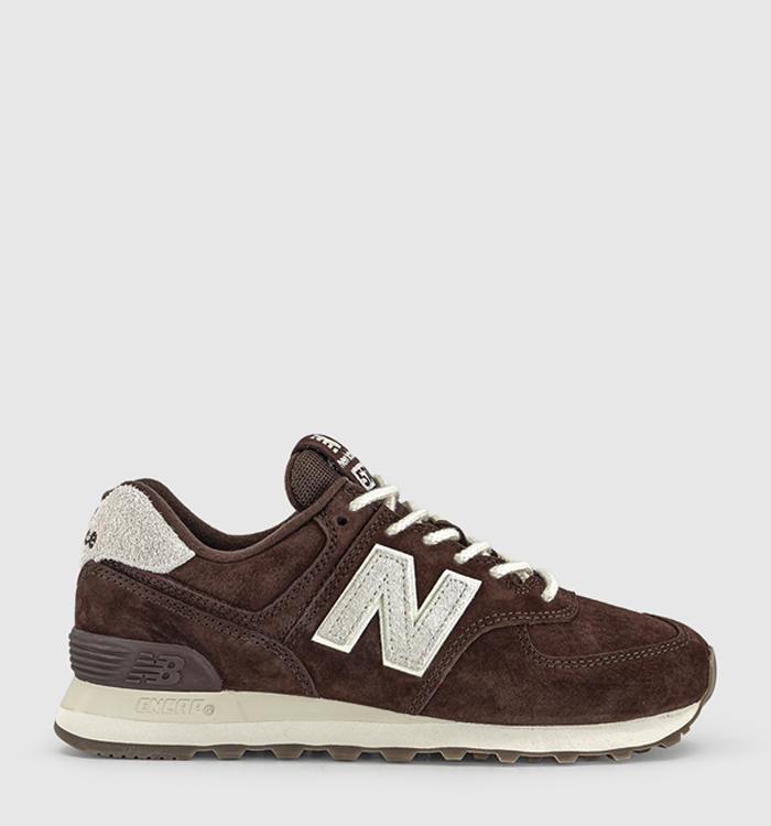 New Balance 574 Trainers Pumpernickle Angora