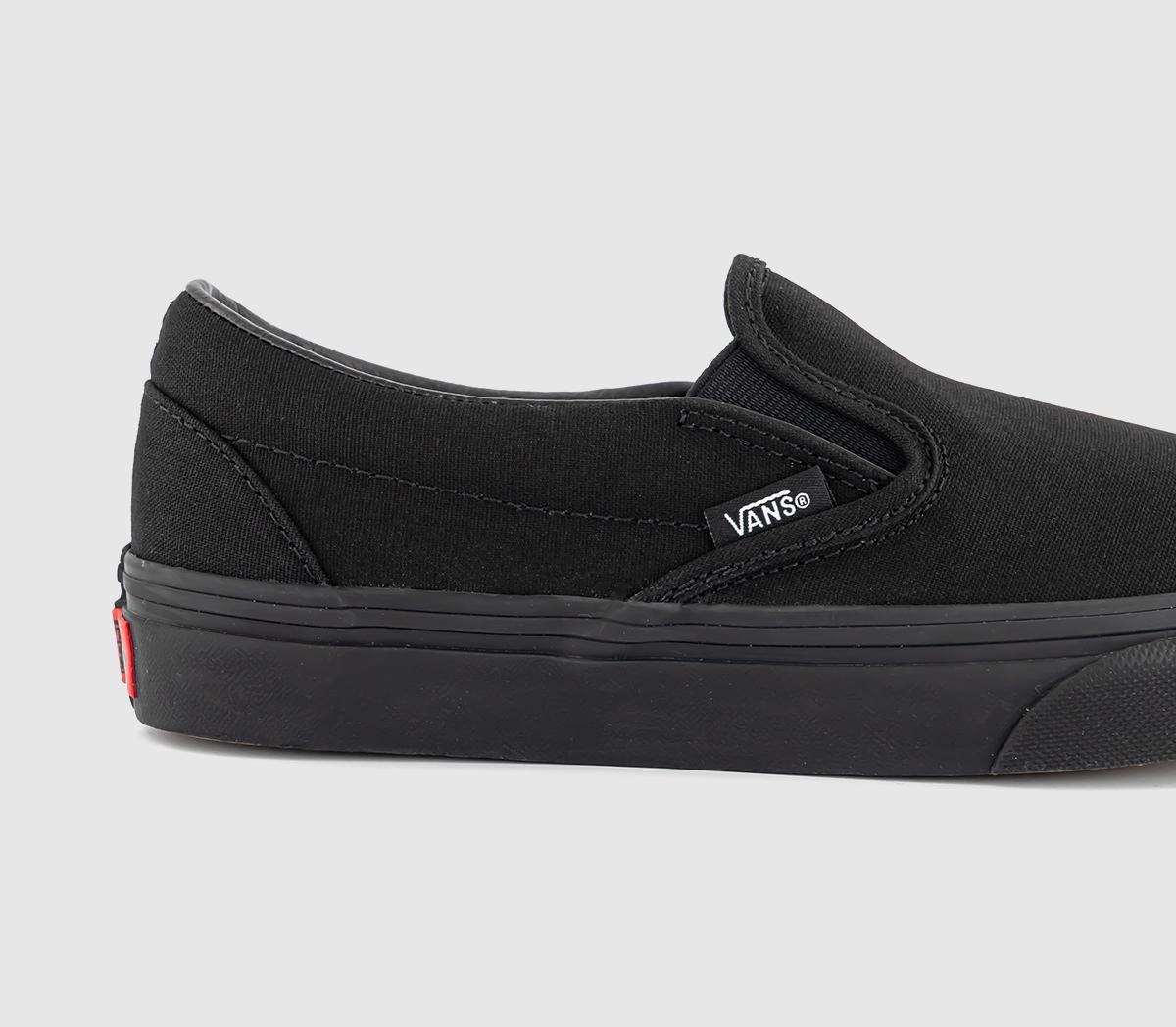 VansClassic Slip On TrainersBlack Mono